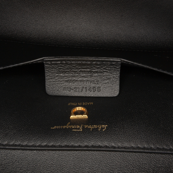 Pre-Loved Ferragamo Leather Gancini Trifolio Swing Top Handle Bag - Picture 6 of 11